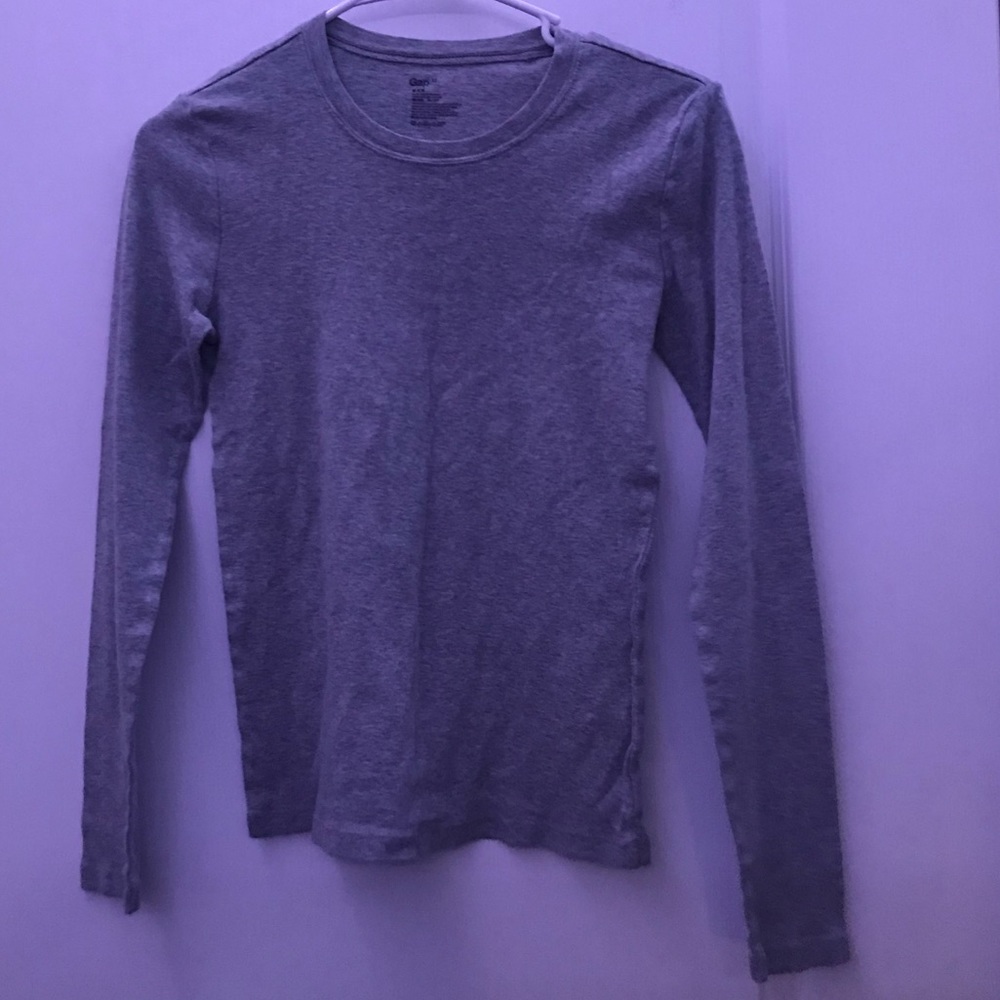 Gap light grey long sleeve shirt